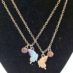 Butterfly BFF Necklaces New
